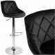  eHoker Hocker, schwarz, 105 cm, Stoff