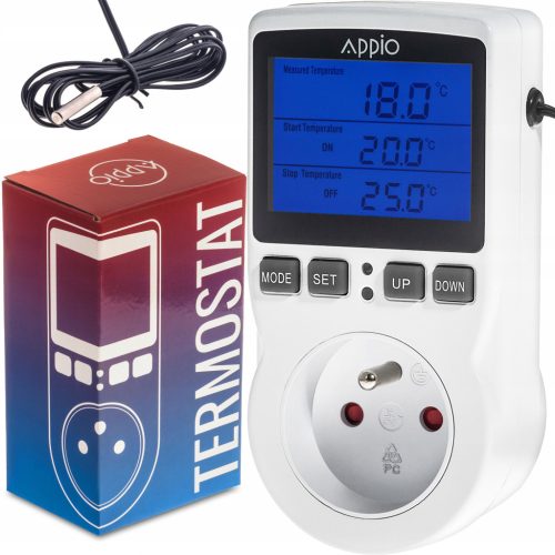  ELEKTRONISCHER THERMOSTATREGLER Temperaturen 230V Steckdose