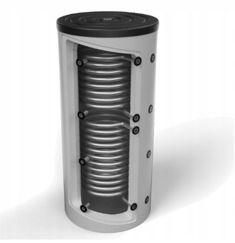  Kessel, Pufferspeicher, 1000 l Puffer mit zwei Rohrschlangen