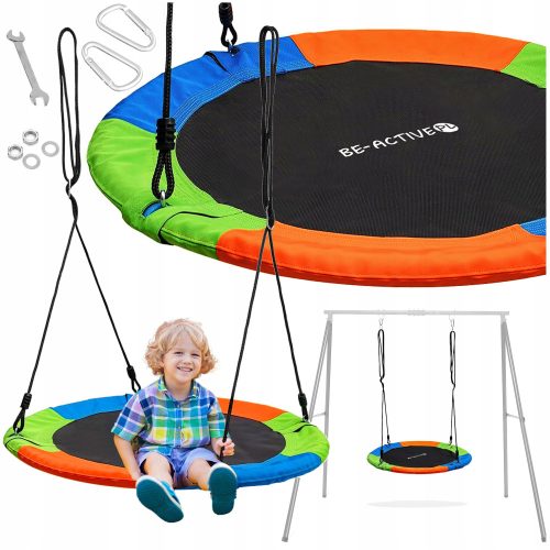Storchennest, große, langlebige, hängende Gartenschaukel für Kinder, 100 cm