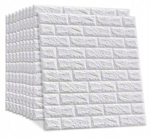 20x selbstklebende Wandpaneele, Ziegel-Tapete, Wandpaneele, 3D-Paneele