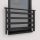 Französische Fensterbalustrade aus Aluminium, schwarz, 120 cm