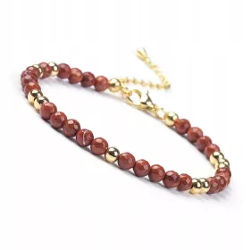  Armband Stein Roter Jaspis 4mm