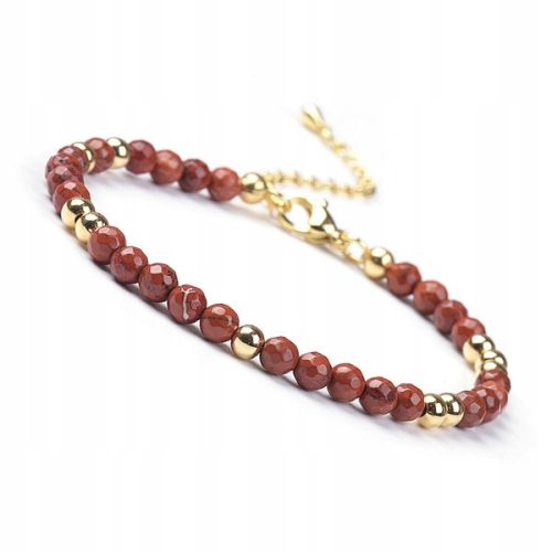  Armband Stein Roter Jaspis 4mm