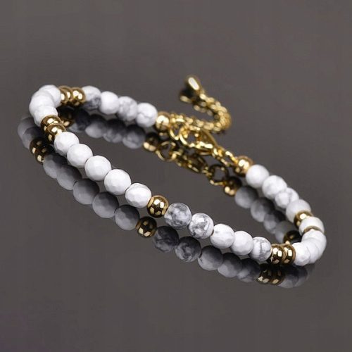  Howlith-Stein-Armband 4 mm