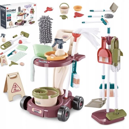  XXL Reinigungsset Trolley 3in1 Wischmopp für Kinder