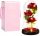 Ewige Rose in einer LED-leuchtenden Geschenkbox aus Glas