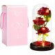 Ewige Rose in einer LED-leuchtenden Geschenkbox aus Glas