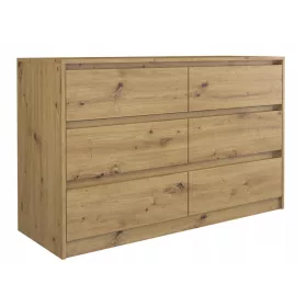    TopEshop Kommode 9789492081438 120 x 40 x 73,5 cm Artisan-Eiche matt