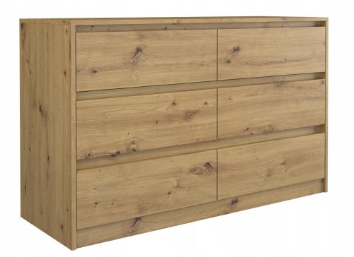  TopEshop Kommode 9789492081438 120 x 40 x 73,5 cm Artisan-Eiche matt
