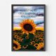 Prints ohne & mit Rahmen. Poster SUNFLOWER Architektur, Bildung, Landschaften, Pflanzen, Kunst ohne Rahmen 70 x 100 cm