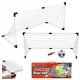 SET zum Zusammenbauen von 2 Fußballtoren für Kinder ab 3 Jahren mit Pumpnadelball