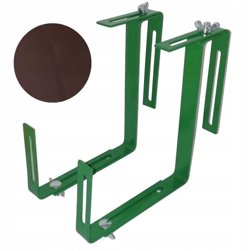 Brauner Balkonkastenhalter, Haken, 2er-Set, verstellbar Greenmill