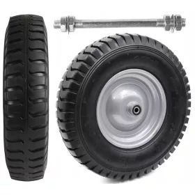   RAD Schubkarrenrad 4.80/4.00-8 VERSTÄRKTER AUFgeblasenER ROHR + ACHSE