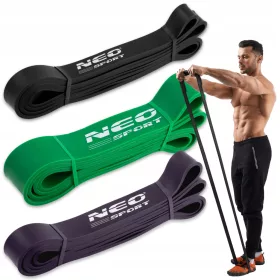   SET AUS 3 POWERBAND-ÜBUNGSWIDERSTANDSBÄNDERN FÜR DAS TRAINING 3 STÜCK NS-960