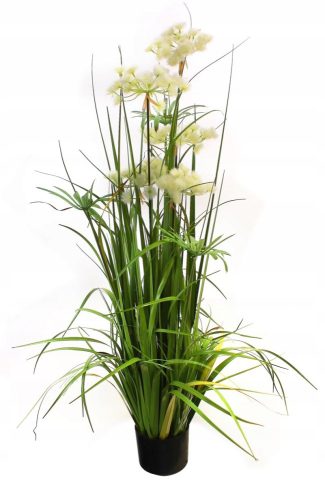 Künstliche Blumen und Früchte Künstliche weiße Ziergrasblume für den Empfang