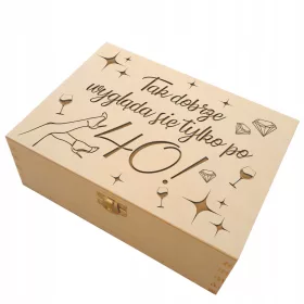    Unverzichtbare Geschenkbox zum Geburtstag 40 30 20 für die Freundin ihrer Schwester