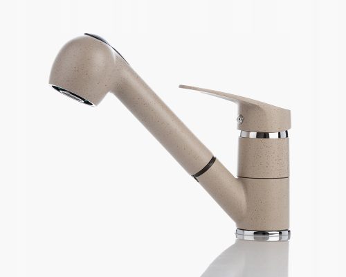 Lavello MORASCO beige stehender Küchenarmatur
