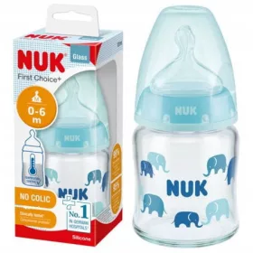 NUK 747114 Flasche 120 ml mit Silikonsauger