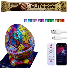    STERNE PROJEKTOR Galaxien LED-Nachtlicht für Party – Dinosaurier-Ei USB + SKAWA WAFLE ELITESSE DE LUX 20G