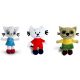  KICIA CAT Maskottchen NUNUŚ Maskottchen PACEK Maskottchen SET aus Kuscheltieren