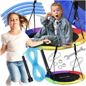    Schaukel Storchennest Garten hängend für Kinder groß langlebig 100cm