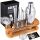 Barkeeper-Sets für Getränke GOLDGE Barkeeper-Set, 18-teiliger Getränkeshaker + Holzständer