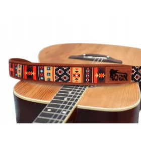    GITARRENGURT Leder mit Gravur und Muster – Gitarren-Banjo-Ukulele