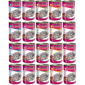    Benek Nassfutter in Dosen für Katzen Chunks Mix Meats 20x415g