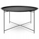  H&S Dekoration runder Couchtisch 75 x 75 x 42 cm schwarz