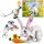  LEGO Creator 399331 Lego-Konstruktionssteine 3-in-1-Vogel-Kaninchen-Hasen-Siegel-Häschen-Spielzeug, weiß