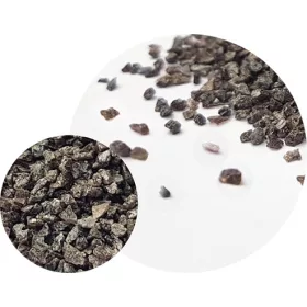   Gewöhnlicher brauner Elektrokorund, scharfkantiges Schleifmittel, sandgestrahlt, 25 kg F40