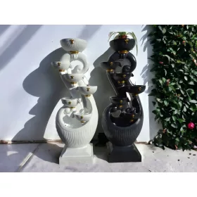    GARTENBRUNNEN „NEL“ Höhe 133 cm! Ausbildung LED! TERRASSE - GARTEN - PATIO!