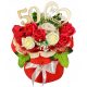  Großer Handtuchstrauß GEBURTSTAG GESCHENK Handtuch mit Duftseife und Rosen