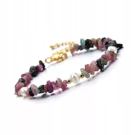  Süßwasserperlen-Turmalin-Armband