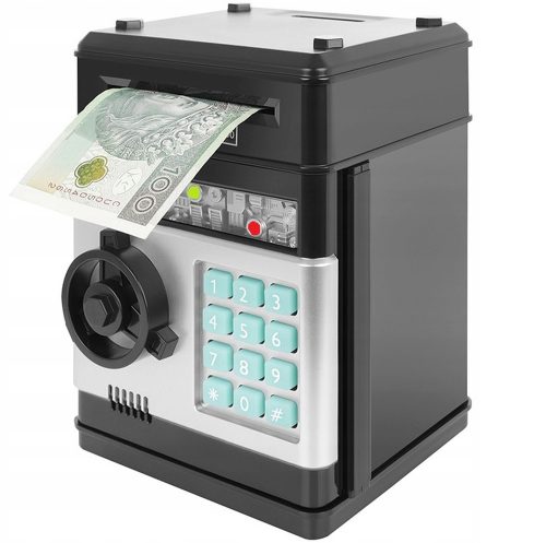  Sicherer Sparschwein-Geldautomat für Münzen, Banknoten + PIN