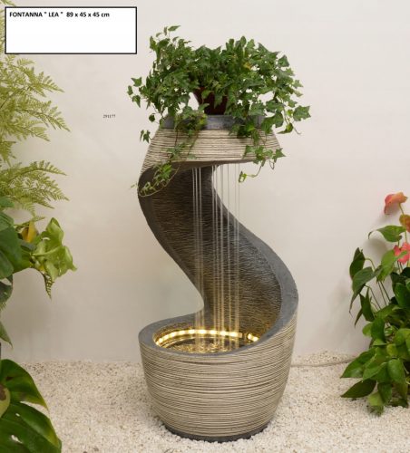  GARTENBRUNNEN - DEKORATIV "LEA", Höhe 90 cm - Beleuchtung. LED!!!