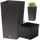  Prosperplast Blumentopf 32,5 cm x 32,5 x 61 cm, Kunststoff in Braun- und Beigetönen