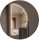  LED-SPIEGEL BELEUCHTET HALBRUNDEN 130X65cm WANDMONTAGE LOFT KLEIDERSCHRANK BADEZIMMER