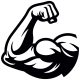 Bilder an der Wand Durchbrochene Malerei Bizeps Bodybuilding Fitness Fitnessstudio 3D-Raumdekoration