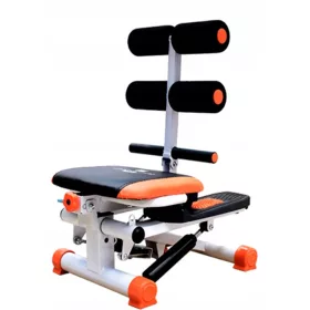    FALTBARER STEPPER Stepper SEITLICHER ABDOMENTRAINER + KABEL GYM ZU HAUSE