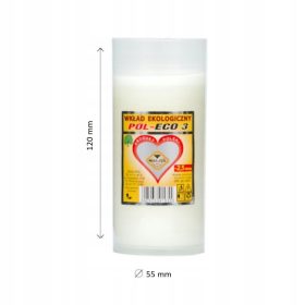  Paraffineinsatz für Kerzen Max-Pol 12 cm