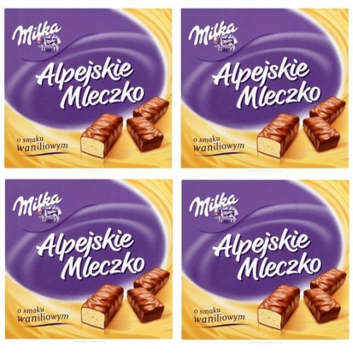 4x 330g MILKA Alpenmilch Schokoladenbonbons mit Vanillegeschmack