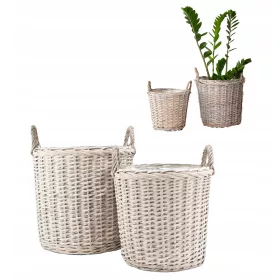  Bezug 26 x 34 cm, graues Korbgeflecht