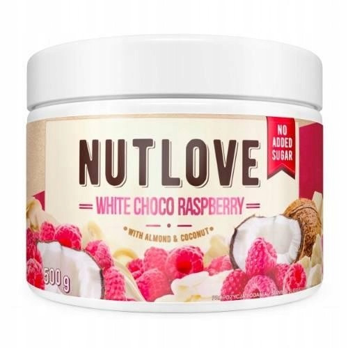  ALLNUTRITION NUTLOVE WHITE CHOCO RASPBERRY 500g CREME WEISSE SCHOKOLADE-HIMBEER