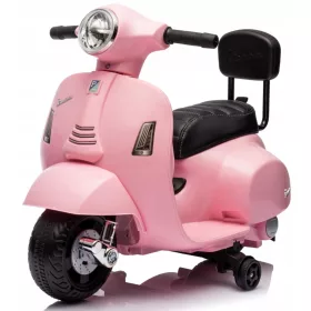  Baby-Aufsitz-Vespa-Akku-Roller mit Rückenlehne, puderrosa