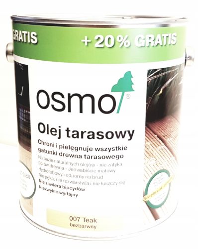 Osmo 007 Terrassenöl 3l Farblos