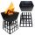  Gartenfeuerstelle Napoli 33 cm für Lagerfeuer Grillkessel Stahl schwarz