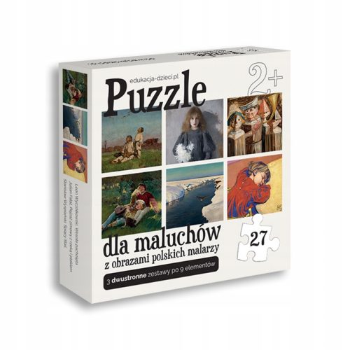  Puzzles für Kinder – Gemälde polnischer Maler – POLNISCHES PRODUKT!