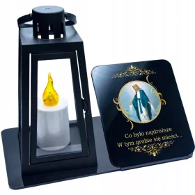  LED-KERZENSTATUETTE FÜR FRIEDHOF GRAB GROSSE EWIGE LAMPE